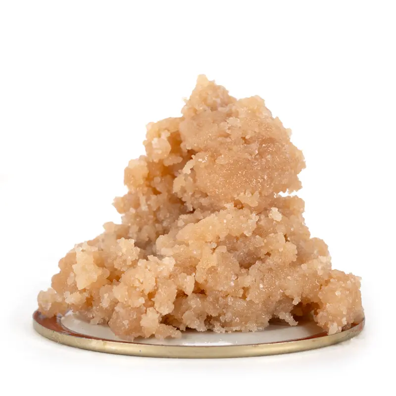 cherry pie kush live resin with a soft malleable consistency Cherry Pie Kush live resin with a rich honey-like texture