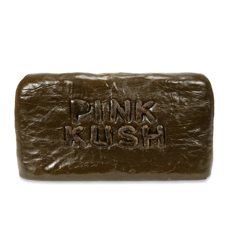 pink-kush-hash-embossed-stamp Pink Kush Ice Water Hash with embossed stamp