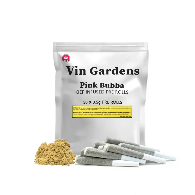 Vin-garden-Kief-Infused-template-pink-bubba Vin Gardens Kief Infused pre rolls