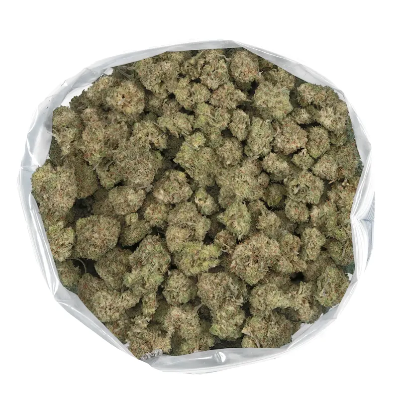 sour chem chunky cannabis flowers overhead view sour chem chunky cannabis flowers overhead view